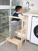 Baby children baby wash table ladder washing pad foot height stepping foot stool chair learning tower kitchen assistant