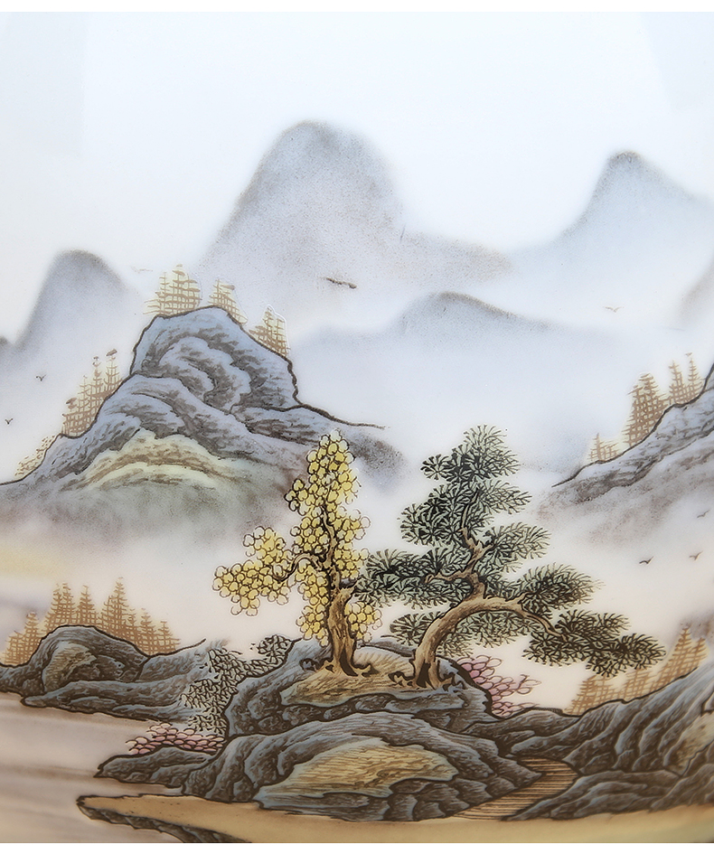 Pastel landscape cornucopia to industry