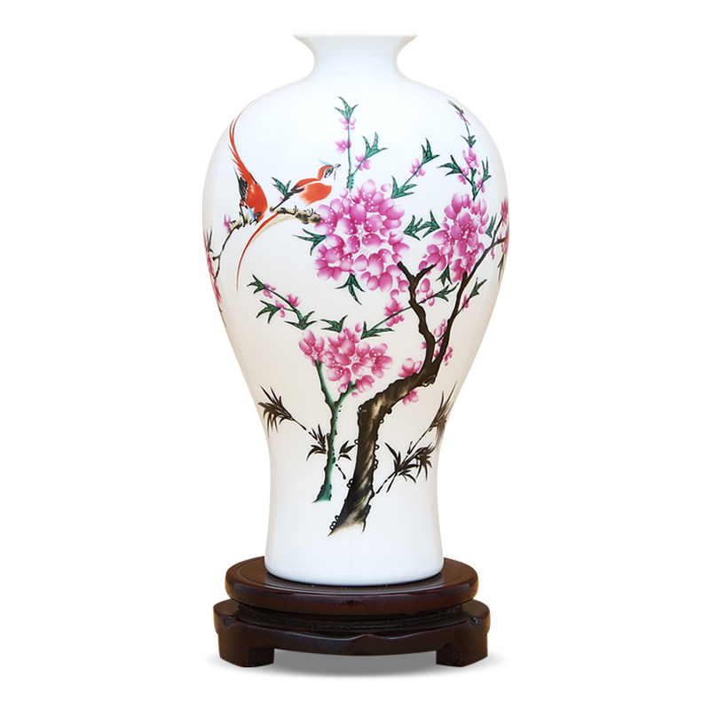 To ceramics powder enamel porcelain beauty drunk vase