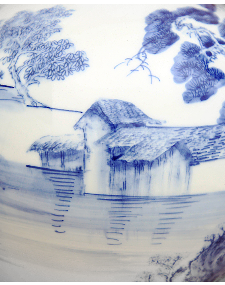 New Chinese style hand - made porcelain of jingdezhen ceramics bottle handicraft furnishing articles sitting room porch opening gifts