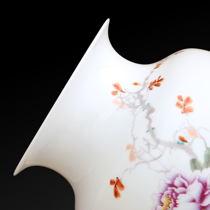 To ceramics thin foetus enamel porcelain charactizing a idea gourd bottle high white light home furnishing articles vases, flower implement