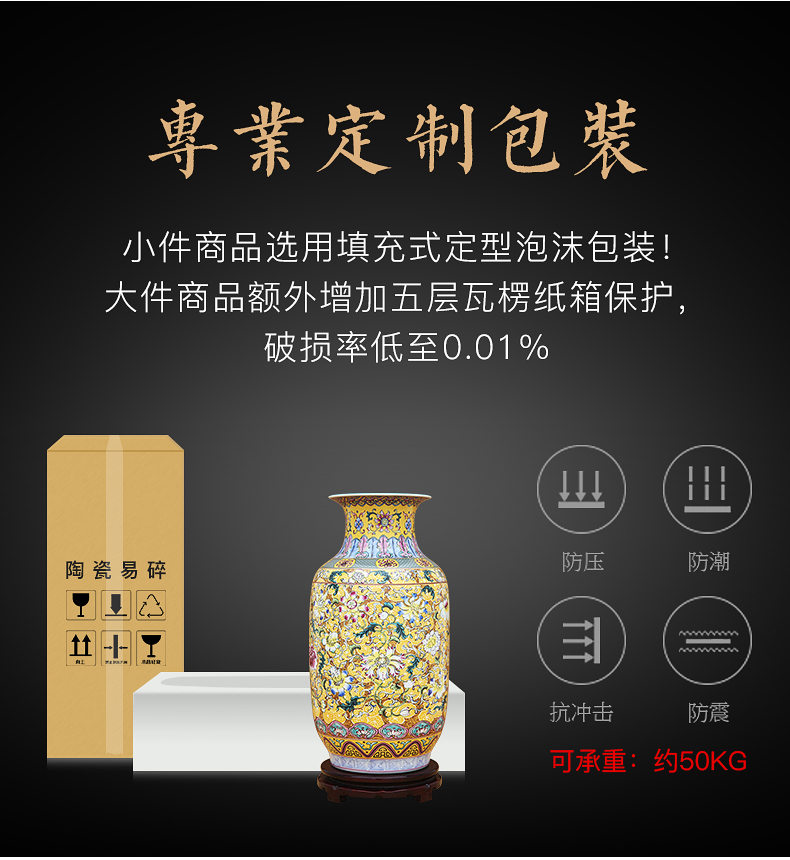 Archaize colored enamel flowers white gourd bottle to industry