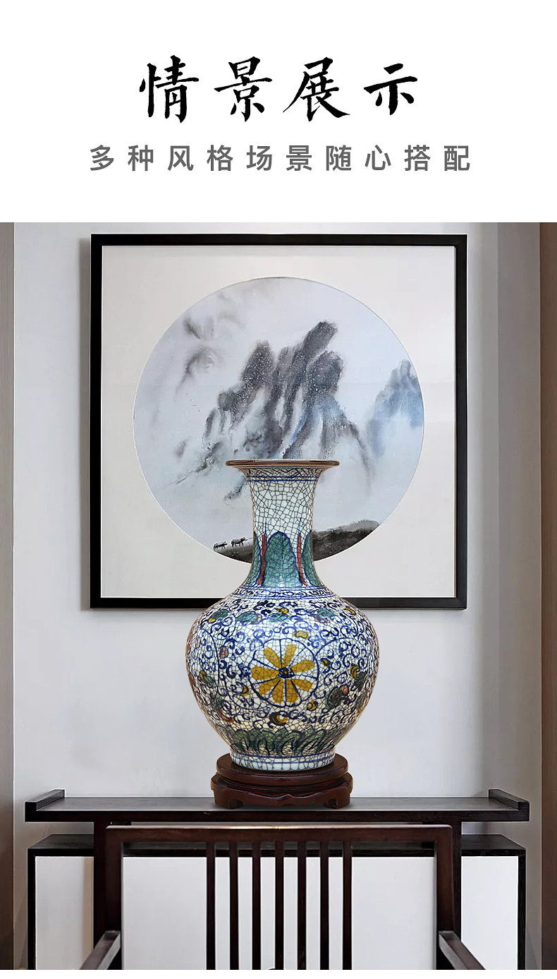 Jingdezhen ceramic is Chinese style of the ancients up hand - made vases handicraft furnishing articles home rich ancient frame adornment sitting room