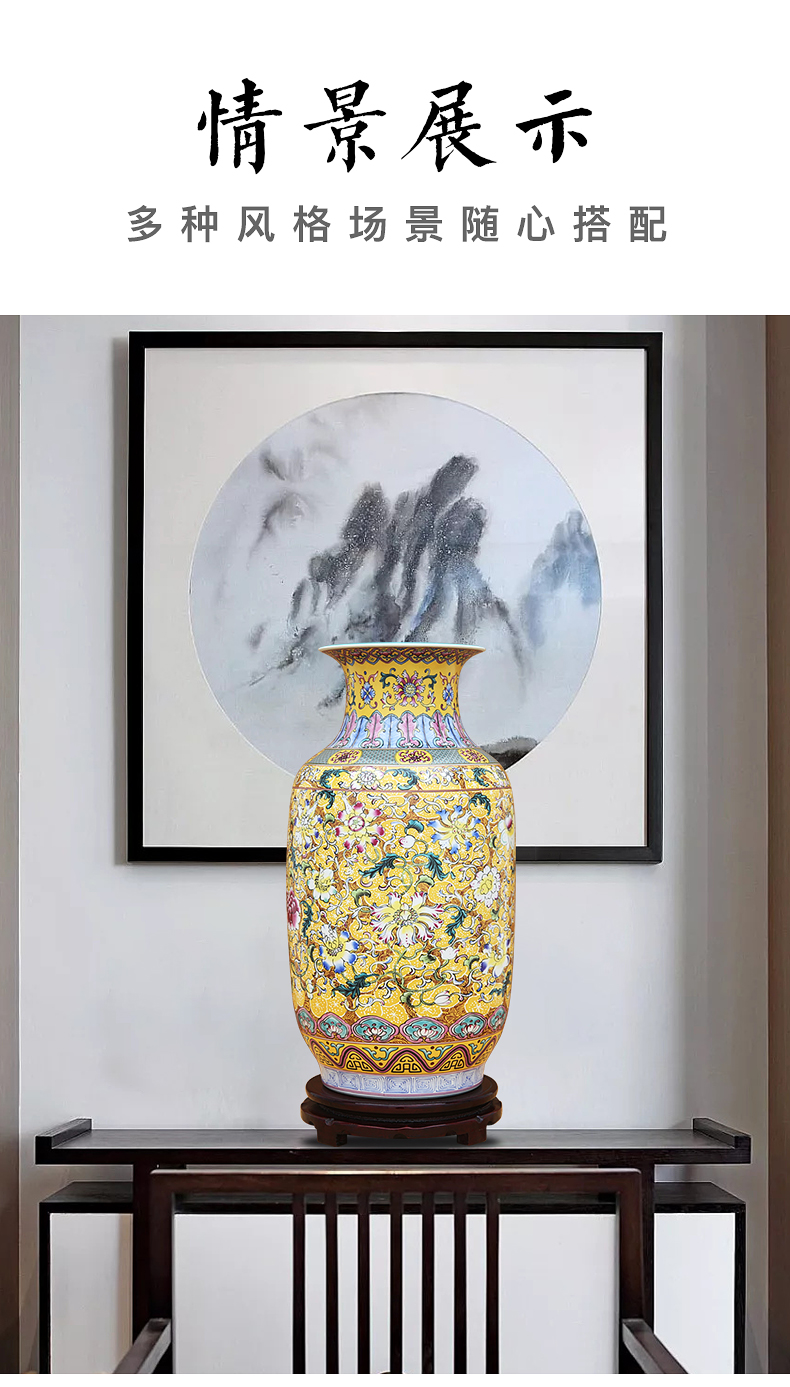 Archaize colored enamel flowers white gourd bottle to industry
