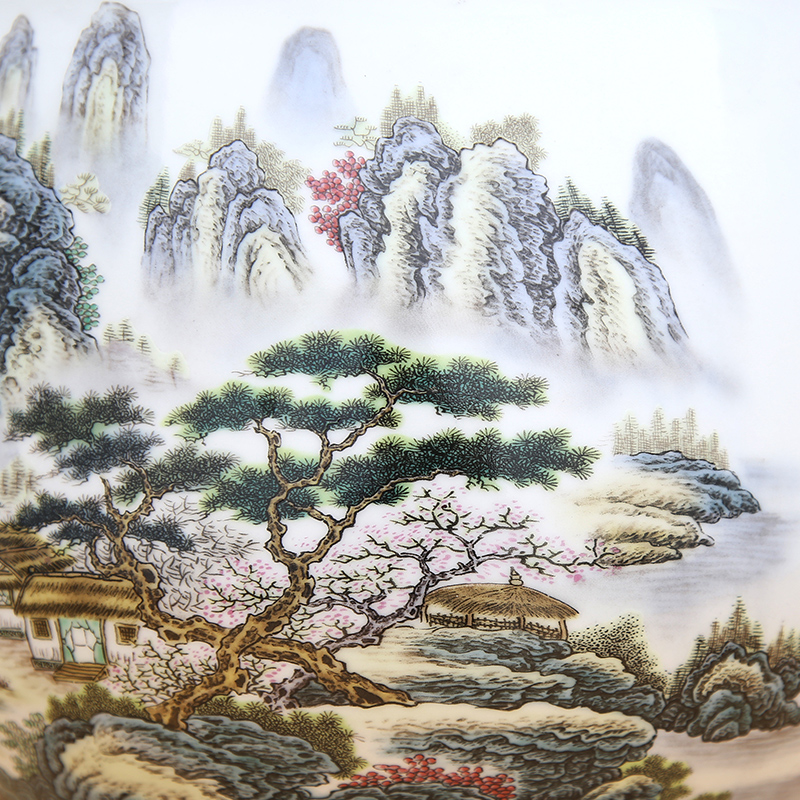 Pastel landscape cornucopia to industry