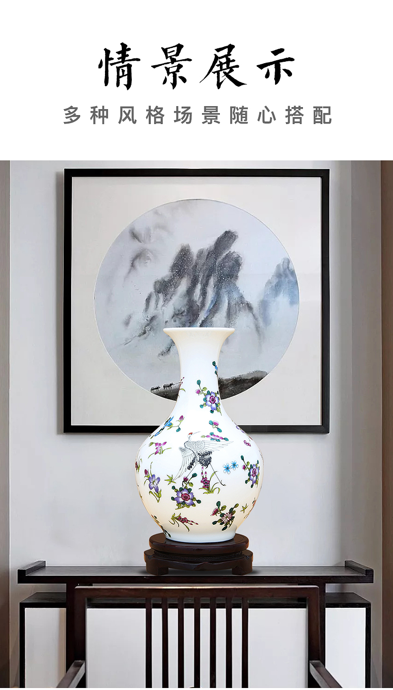 The New Chinese vase furnishing articles sitting room adornment of jingdezhen ceramics creative gifts crafts holiday gifts