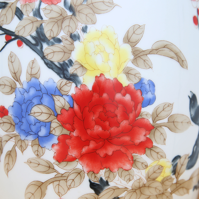 Jingdezhen porcelain large vase handicraft furnishing articles sitting room porch open office decoration porcelain decoration