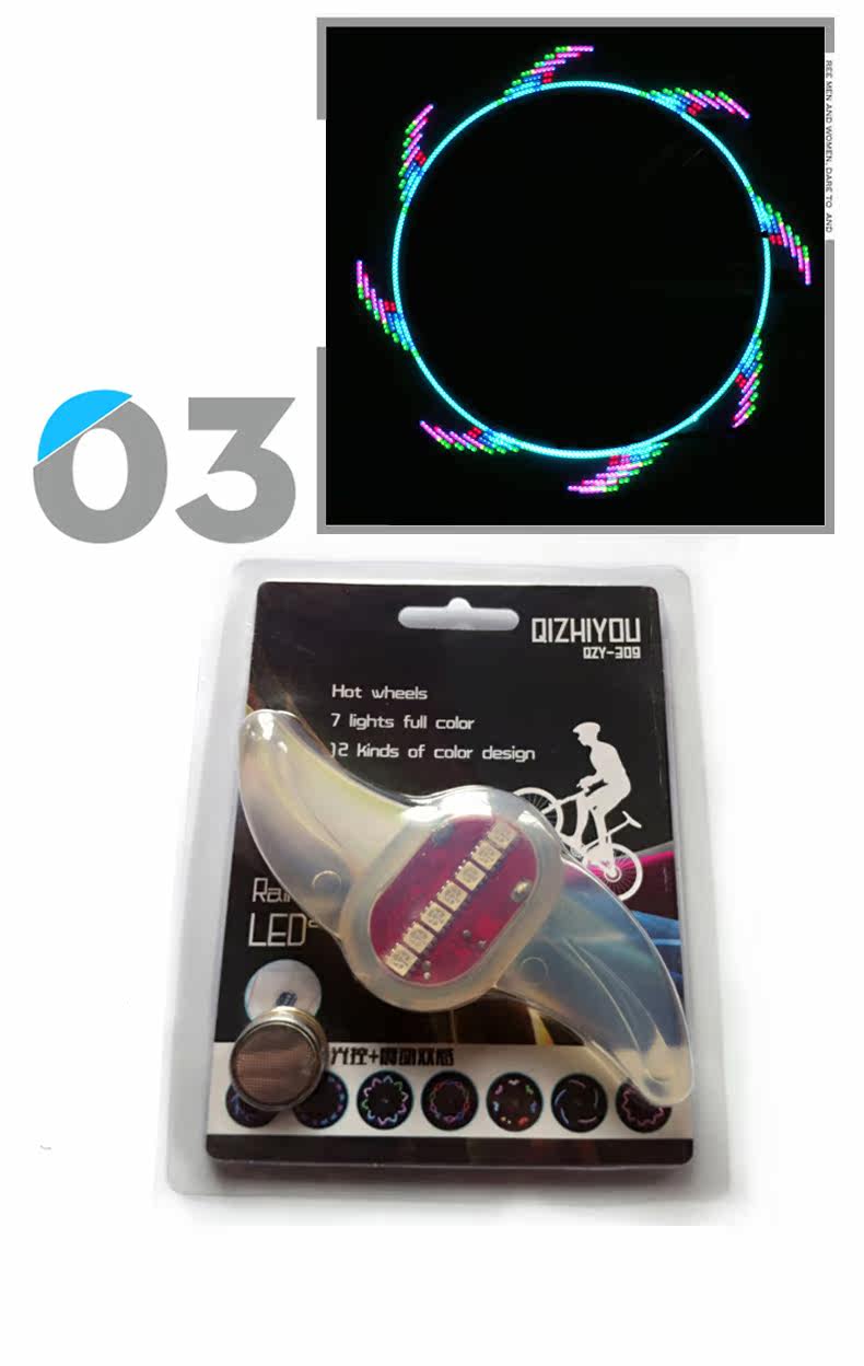 Lumière vélo FAXIANZHE - feux de Valve - Ref 2398247 Image 22