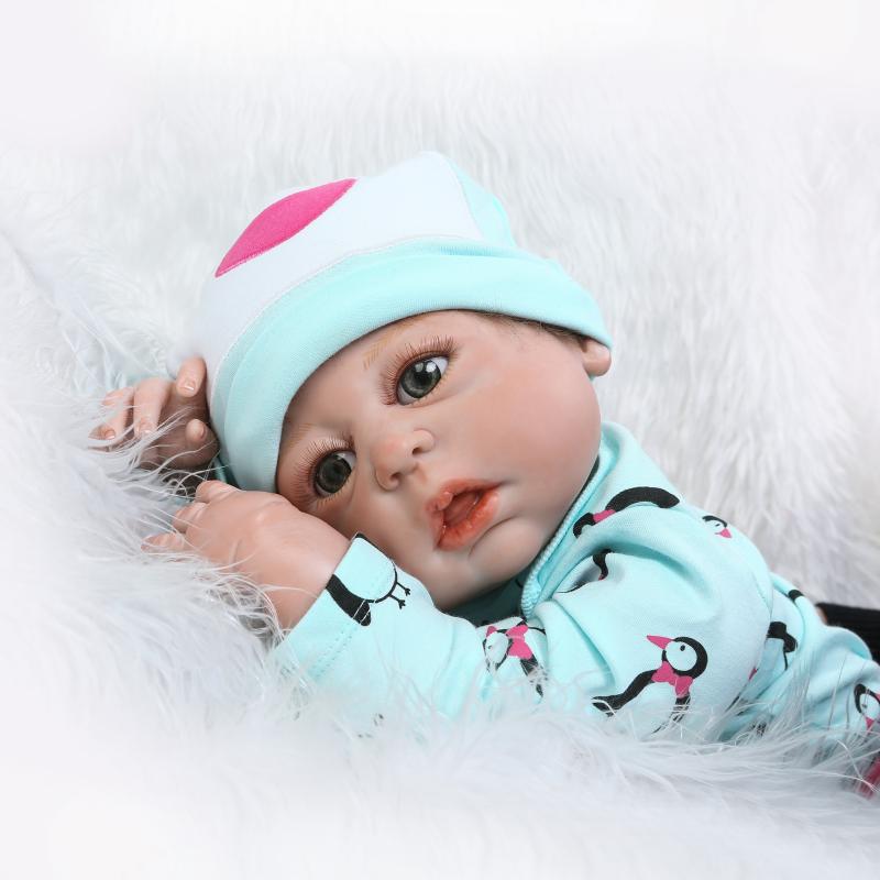 Reborn Silicone Full Body Doll Pretty Baby Girl Real Look Handmade Kid