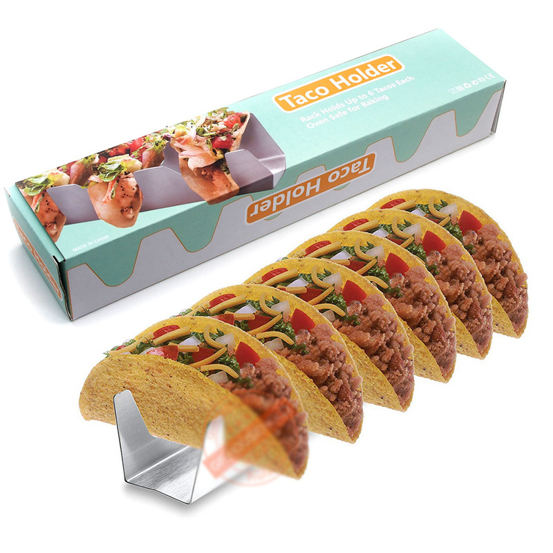 Amazon Stainless Steel Mexican Tortilla Rack Corn Tortilla Roll Holder Wavy Pancake Rack Taco Holder