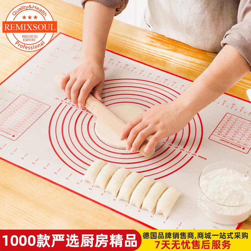 Japan import letter Truffle Silicone Food Grade and Panel Flour Bread Mat Flour Bread Mat Non-slip Knead Mat