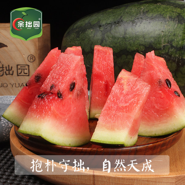 余拙园 越南黑美人西瓜 5斤 天猫优惠券折后￥16.8包邮（￥26.8-10）