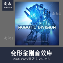 Bluezone Robotic Division Sci-Fi Transformers Sound Library Stock Game Footage