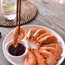 Plate ceramic creative hotel tableware round grid with vinegar Saucer Draught dumpling plate household shaped plate shrimp plate