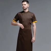 Кофейный цветной фартук