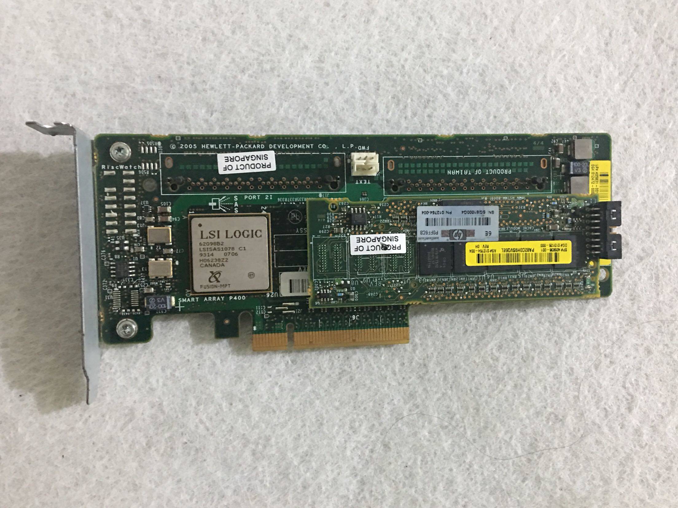 HP DL380G5 P400 array card 256M 512M cache 405831-001 405836-001