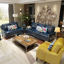  Lingpeng furniture office sofa Simple American retro business reception meeting negotiation office sofa three-person seat