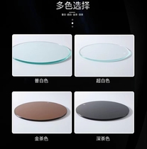 Round tempered glass custom-made desktop coffee table dining table glass table top custom-made round rectangular special shape