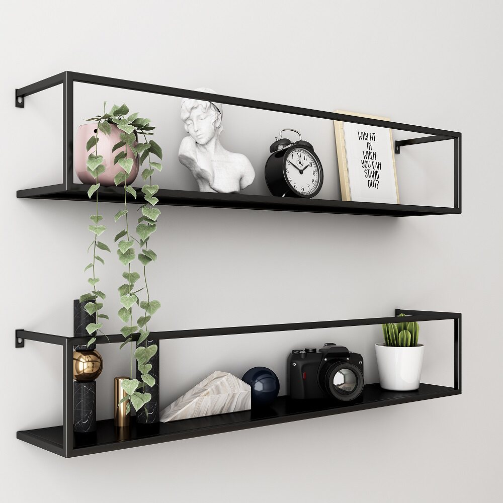 Nordic wall wall mount non-perforated living room dining room green plant decoration upper wall partition frame ornaments wrought iron laminate frame