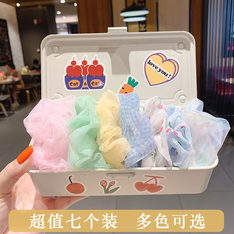 Large Intestine Hair Circles Ins brief Bowel Ring Women Children Zou Hair Hair Loops Leather Fascia Korea Hair Accessories Wholesale