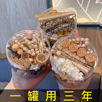 Water Drill Hairpin Female South Korea Ins Super Fire Liu Hai Clip Brief Wind Bb Clip Temperament Pearl Hairpin Side Headwear