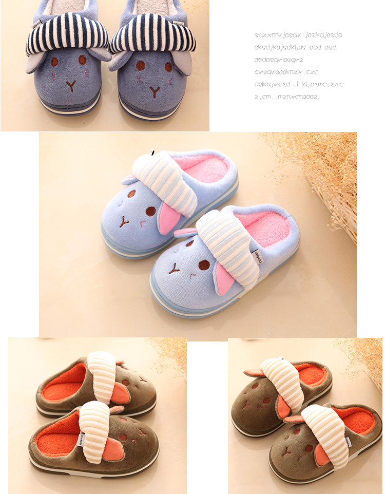 Pantoufles enfants en suède pour hiver - semelle autre - Ref 1006096 Image 23