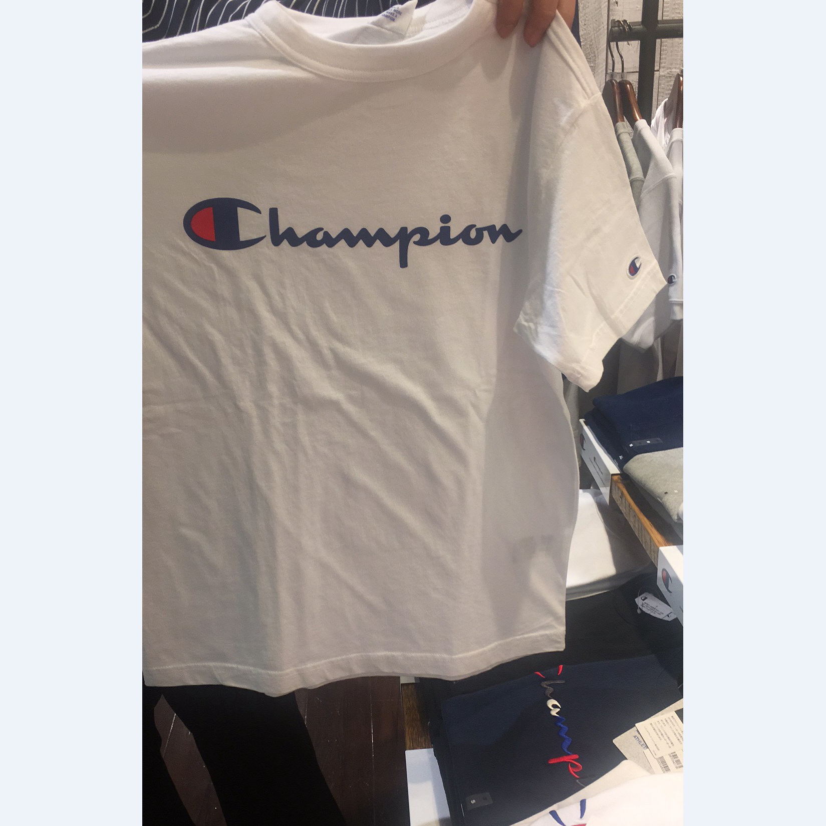 champion written all over shirt