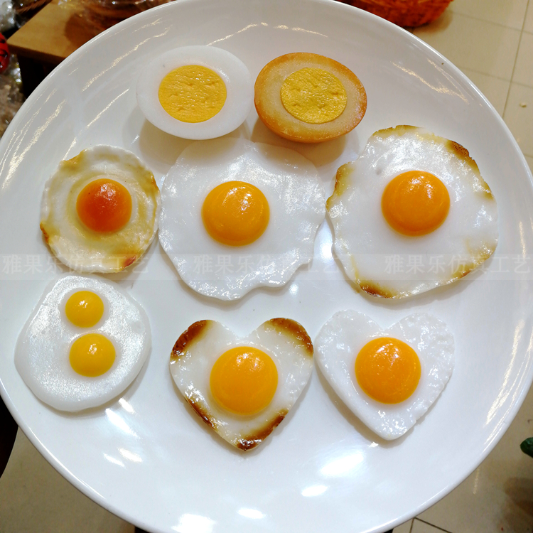 Simulation Lotus Egg model emulation omeleted egg halter egg heart-shaped lotus egg home Decorative Prop Eggs