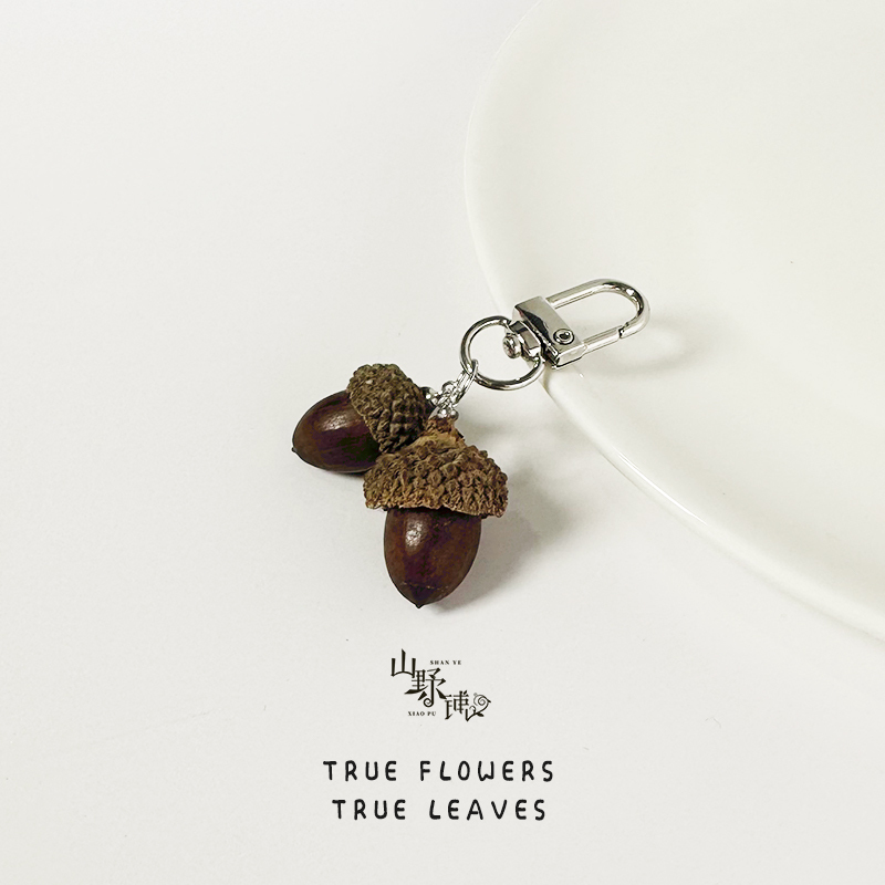 【Natural Acorns】Acorn Keychain Backpack Pendant Creative Gift Fruit Chain Original Design 【Natural Acorns】Acorn Keychain Backpack Pendant Creative Gift Fruit Chain Original Design