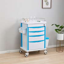 ABS emergency rescue vehicle for hospital instrument vehicle for hospital surgical trolley medicine delivery vehicle nursing and dressing changing vehicle