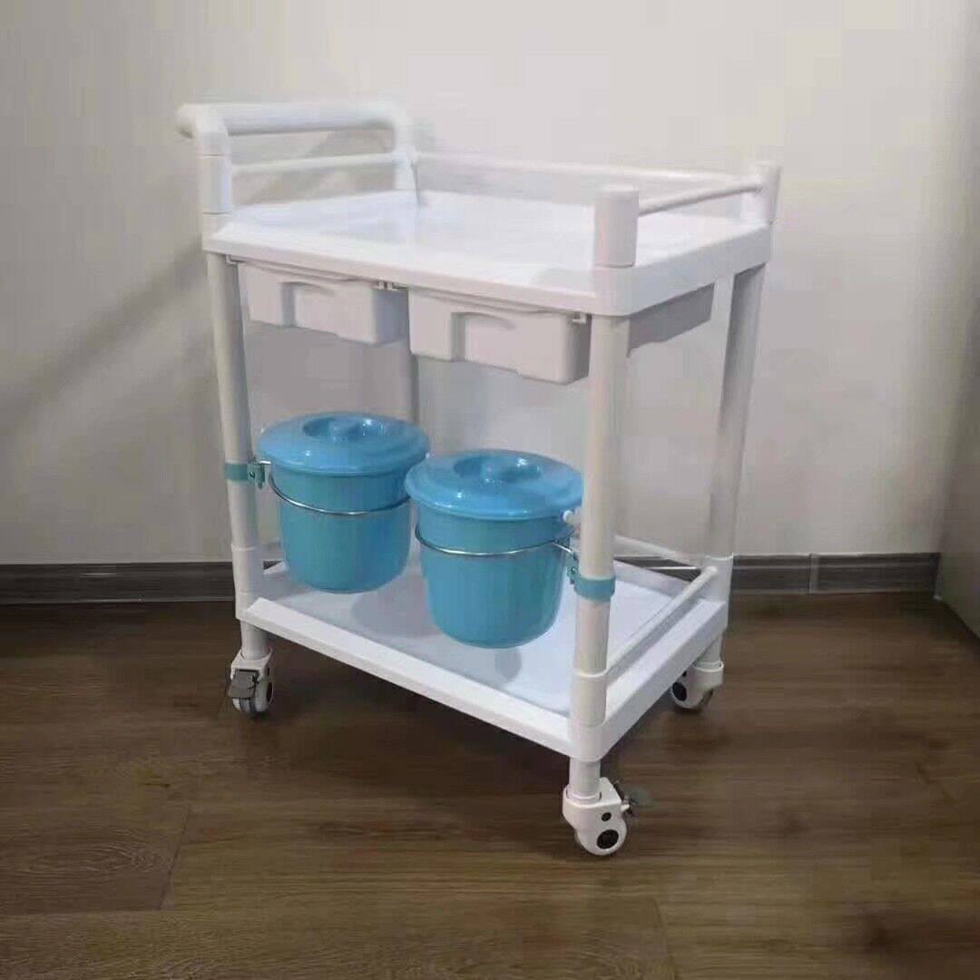 ABS小推车美容院推车置物架器械台塑料仪器车换药车工具车器械