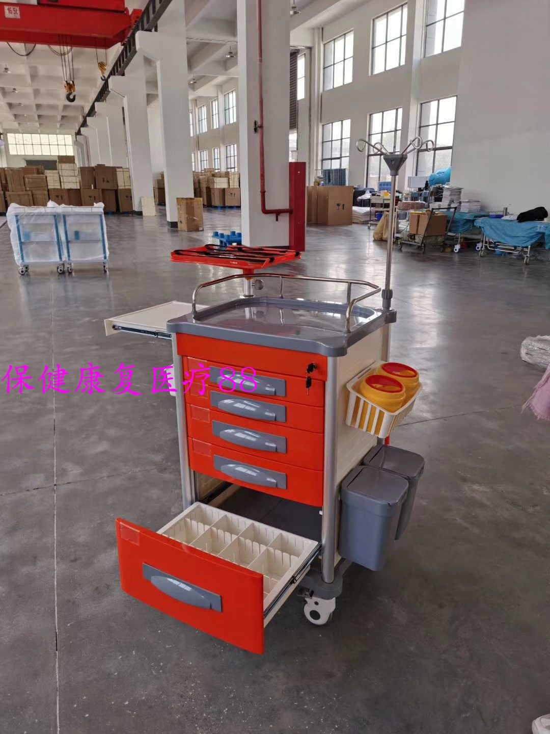 Snatched Rescue Car Hospital With Abs Anesthesia Car Delivery Multifunction Emergency Cart Care Infusion for an oral drug cart