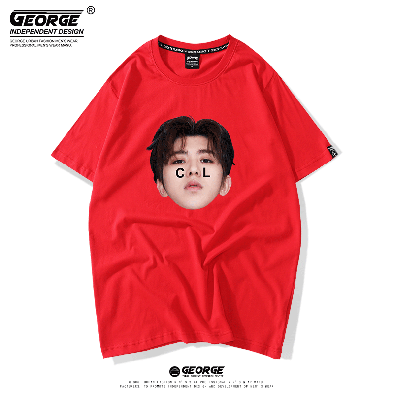 [Кай Кун футболка с коротким рукавом фан-одобрение cool кун кун аватар KUN копия T-shirt ikun свободная полуприлегающая cotton]
