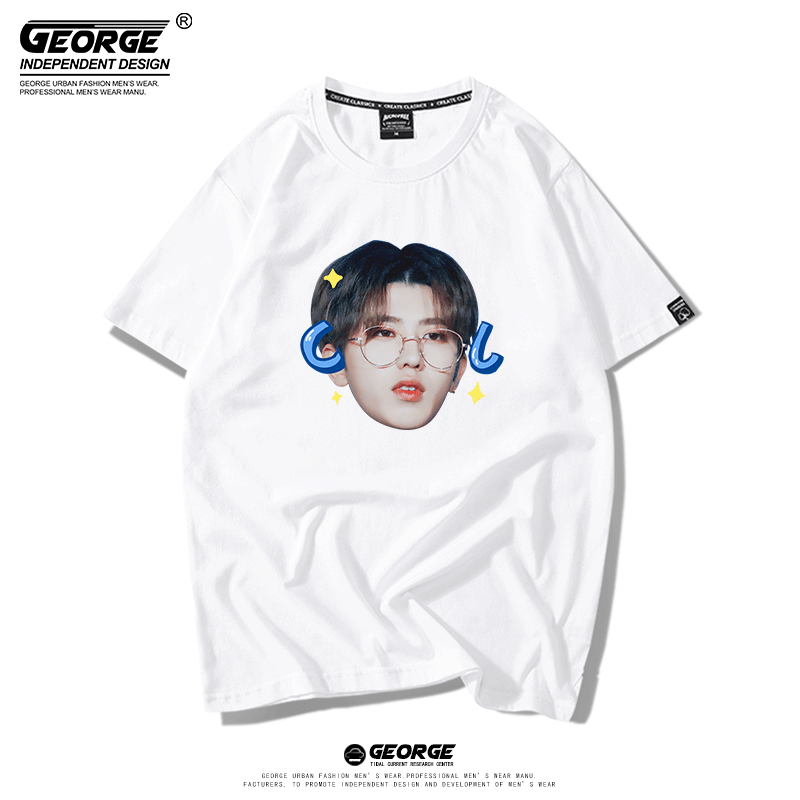 [Кай Кун футболка с коротким рукавом фан-одобрение cool кун кун аватар KUN копия T-shirt ikun свободная полуприлегающая cotton]