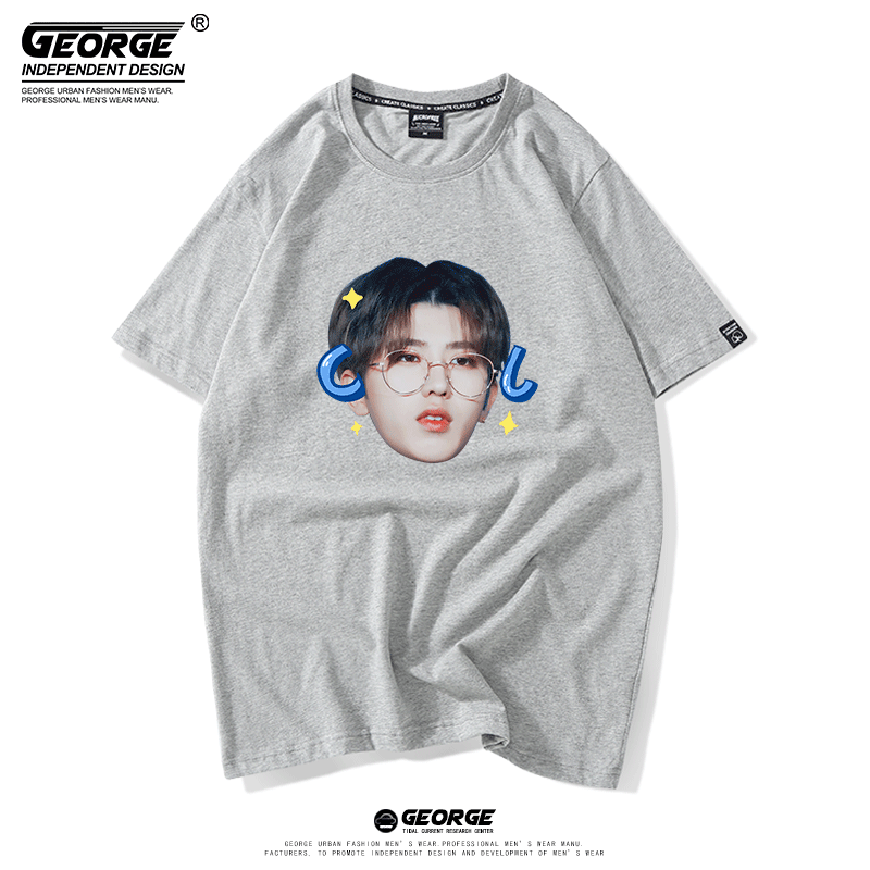 [Кай Кун футболка с коротким рукавом фан-одобрение cool кун кун аватар KUN копия T-shirt ikun свободная полуприлегающая cotton]