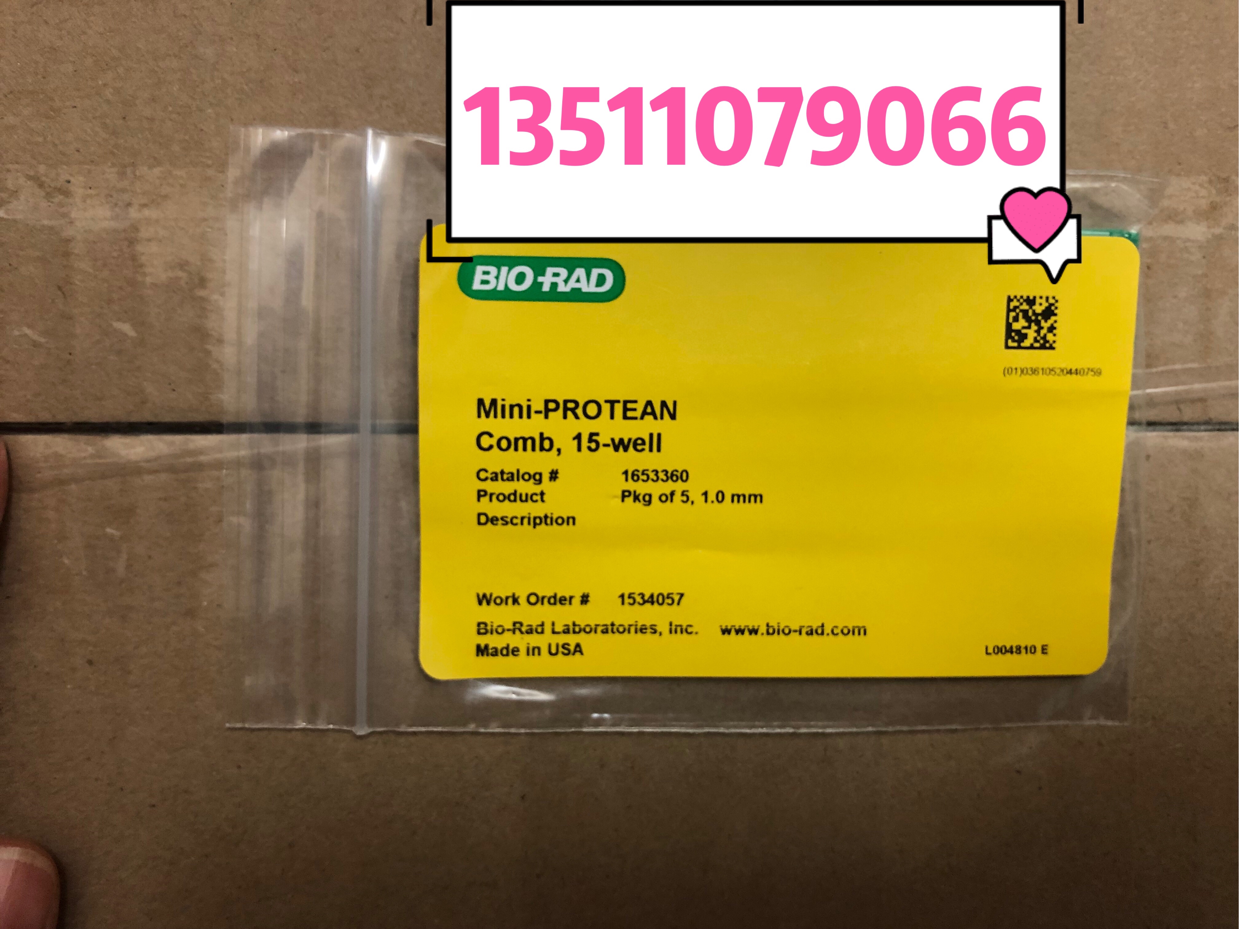 BIO-RAD Electrophoresis Comb 1653360