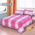 Bông vải thô cũ xuất ba tấm vải cotton dày gấp đôi cũ vải thô thảm gấp - Khăn trải giường ga phủ giường everon Khăn trải giường
