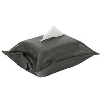 Light luxury solid color oil wax leather tissue cover for home use tissue bag car car tissue cover medium size tissue box bag