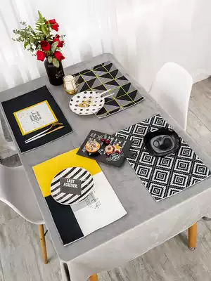 Table mat placemat Heat insulation mat Cotton and linen placemat Children's placemat Western placemat Waterproof placemat Fabric heat insulation placemat