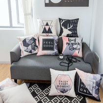 ins pillow Nordic geometric pillow case Office pillow lunch break pillow modern simple sofa pillow cushion