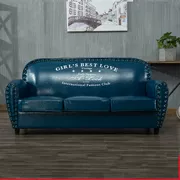 Cửa hàng sofa gió retro mạng ngành công nghiệp màu đỏ nữ cửa hàng quần áo với một ghế sofa nhỏ, tiết kiệm không gian thời trang sáng tạo đôi - Ghế sô pha