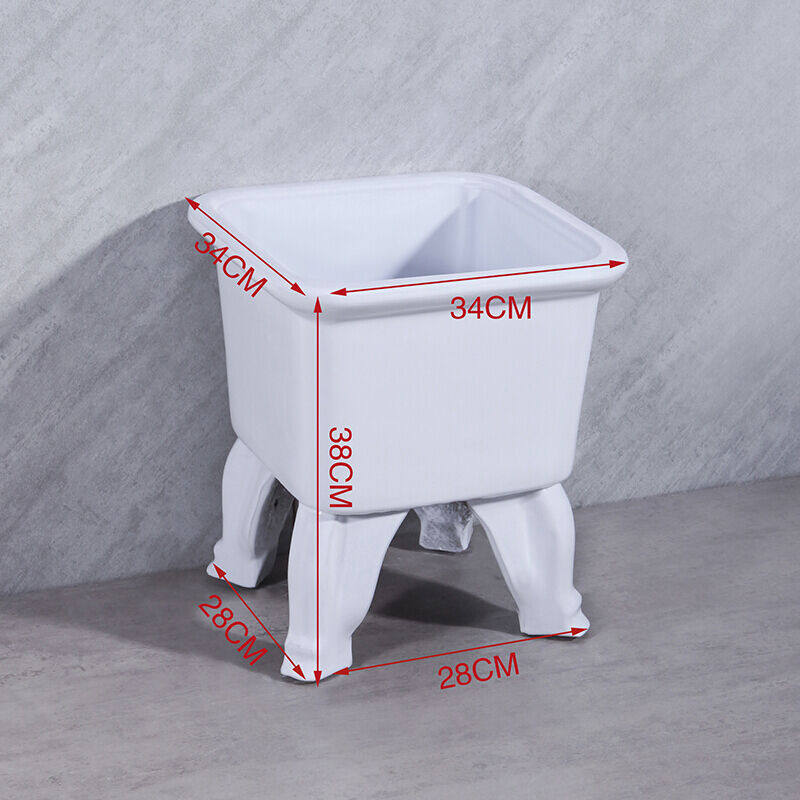 Ceramic Mop Pool Balcony Large square mop pool mop basin Makeup Room Drag Pool Home Wash Mopping Cloth Pool