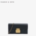 CHARLES & KEITH ví dài CK6-10840116 đi lại bóng trang trí túi chuỗi dài ví coach Ví tiền