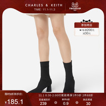 (Double 11 pre-sale) CHARLESKEITH autumn and winter womens boots CK1-91680079 female high heel short boots