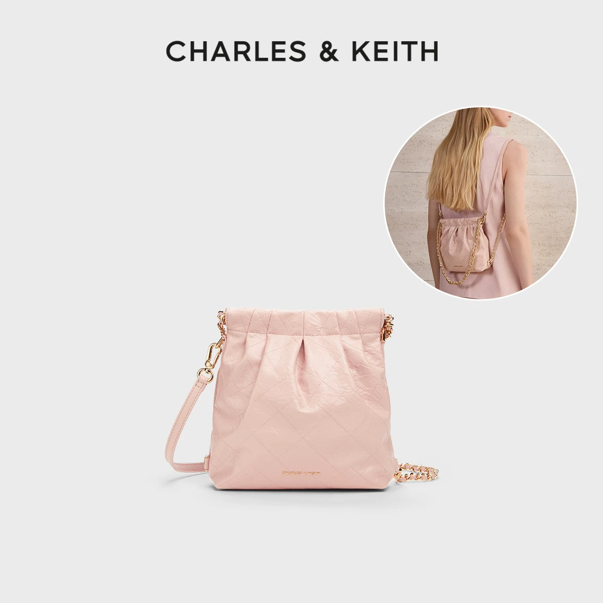 Одно плечное сумка Charles&keith, подарок на день рождения