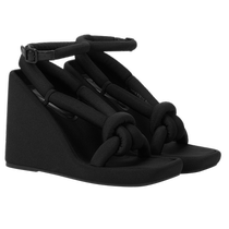 CHARLESKEITH24 summer new style CK1-80580146 rope thick strip thick-soled wedge sandals for women
