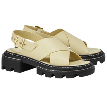 CHARLESKEITH summer womens shoes CK1-70920096 womens cross-strap thick-soled open-toe sandals
