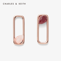 CHARLES & KEITH ACCESSORIES CK5-42120202 Semi-precious stone embellished WOMENs PERSONALITY EARRINGS