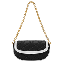 CHARLES&KEITH Summer Womens Bag CK2-20271032 Womens Wide Shoulder Strap Diamond Chain Bag Shoulder Bag