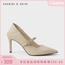 (Hot product RETURN)CHARLESKEITH SPRING AND summer WOMENS SHOES CK1-60280278 CAN STEP ON HIGH HEELS
